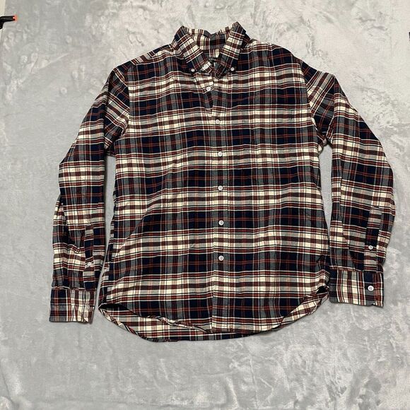 J.Crew Shirt Mens Large Plaid Mercantile Flex Button Down Pocket Western - Picture 1 of 11